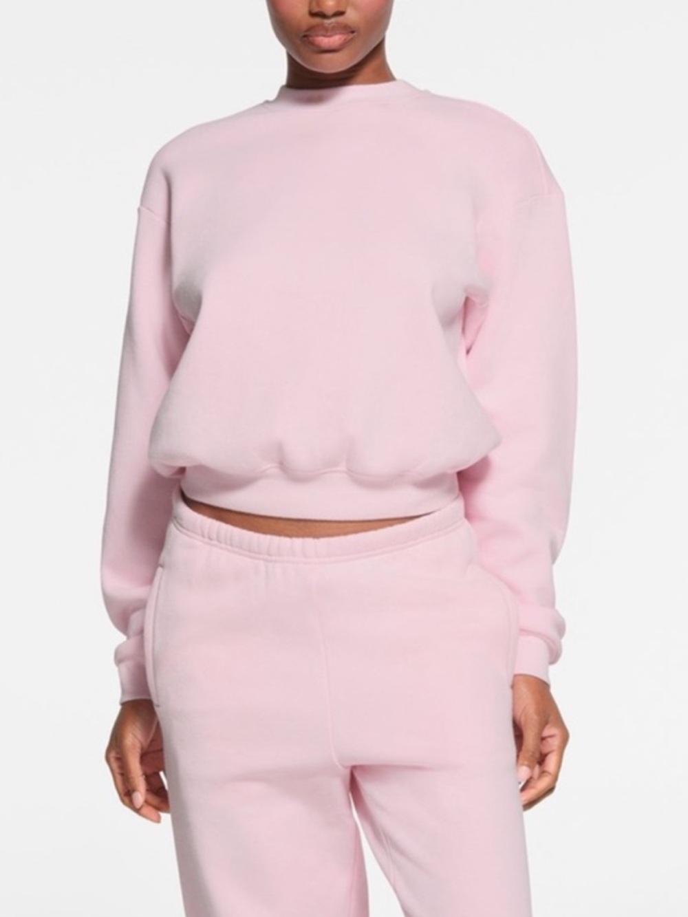 Skims Cherry Blossom Fleece Crewneck Limited Edition